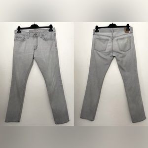 MENS GAP GRAY DENIM JEANS SKINNY FIT SIZE 31 X 30